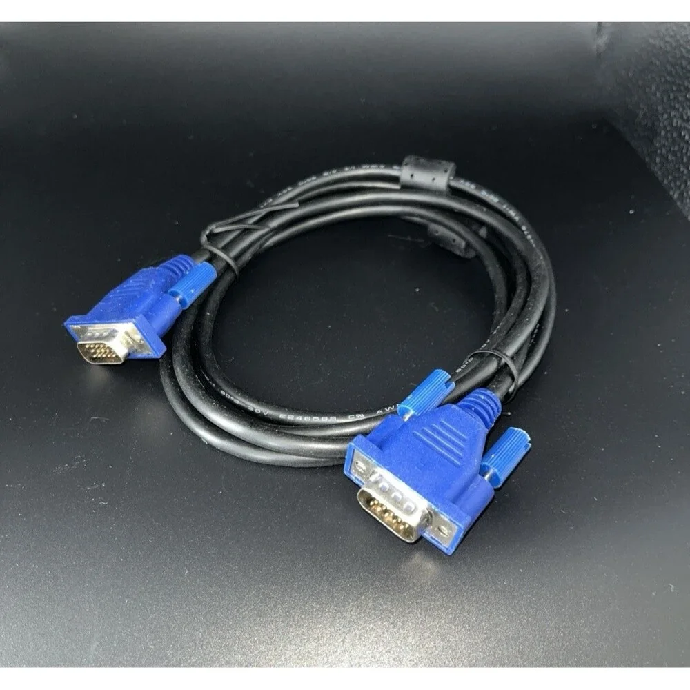 5FT VGA SVGA Cable Adapter Male to Male LCD PC TV Fast Shipping